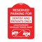 Signmission Reserved Parking for Dentists and Patients Only Unauthorized Vehicles Towed Away, RW-1824-23118 A-DES-RW-1824-23118 - alternate 1